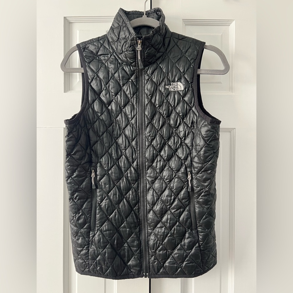 The North Face Black Quilted Vest